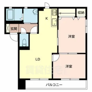 ディオ堺【2階】の間取り
