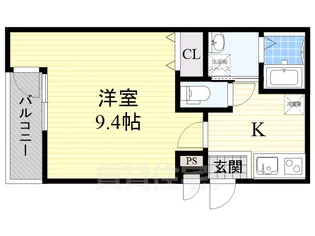 大阪府堺市北区中長尾町1丁【アパート】の間取り