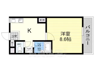 ロイヤルコート天美南【2階】の間取り