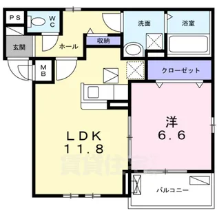 カーサ カトレア【1階】の間取り