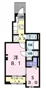 プラシード B【1階】の間取り