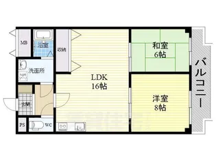 加美東グリーンハイツ【6階】の間取り