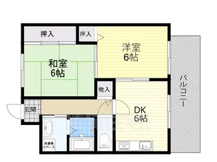 エレガンス喜連【303号室】の間取り