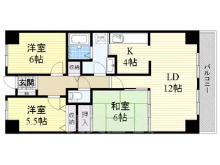 PHOENIX COURT 交野Ⅱ【3階】の間取り