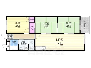 インペリアル京都【3階】の間取り