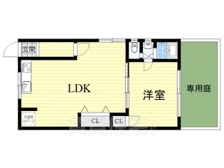 ビーコート熊内【1F号室】の間取り