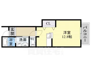 大阪府堺市北区金岡町【アパート】の間取り