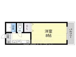 サンハイツ開【2階】の間取り