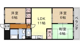 グレイス3【1階】の間取り