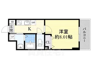 プレイズシード千代田【10階】の間取り