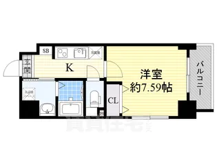 プレイズシード千代田【8階】の間取り