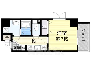 プレイズシード千代田【9階】の間取り