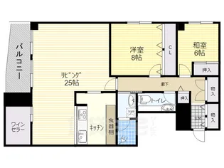 ダイアパレス新大阪【8階】の間取り