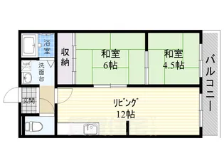 レナジア深井【2階】の間取り