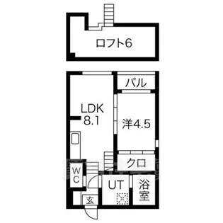 ハーモニーテラス大喜町【2階】の間取り