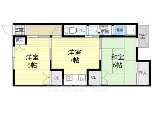 おくのコーポ【302号室】の間取り