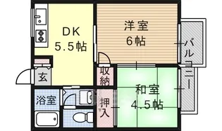 サンフォレスト【1階】の間取り
