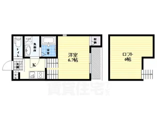 メゾンベルフルール【1階】の間取り