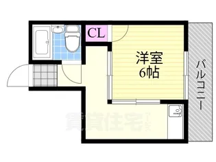 シャトー北野【401号室】の間取り