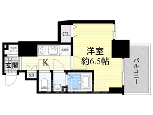 エスリード新大阪ザ・マーク【14階】の間取り