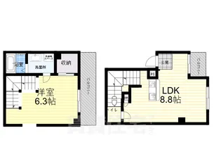 SOL今津駅前【3階】の間取り