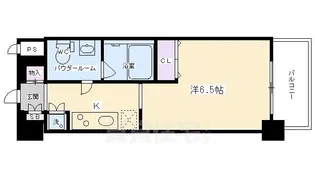 レジュールアッシュ清水【5階】の間取り