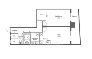 N apartment【7階】の間取り