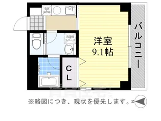 ブルーメ中柳【3階】の間取り