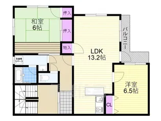 大阪府大阪市西淀川区柏里1丁目【マンション】の間取り