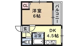 ラッシュプレミア松原【4階】の間取り
