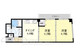 シティハイツ渡辺【5階】の間取り
