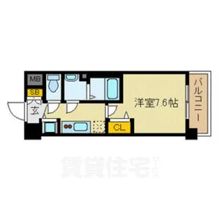 プレサンス京都天使突抜奏【5階】の間取り