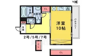 La・beau・maison(ラボーメゾン)【405号室】の間取り