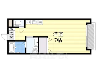 ベルリード柏原【2階】の間取り