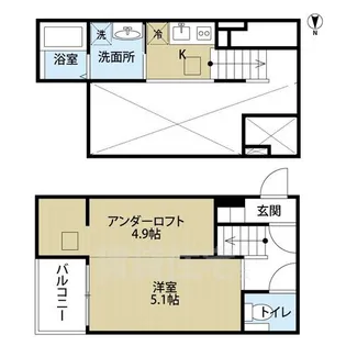 カーサ・カリーナ【2階】の間取り