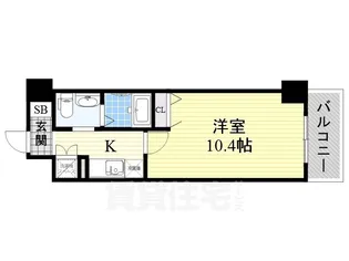 大阪府堺市堺区北花田口町2丁【マンション】の間取り