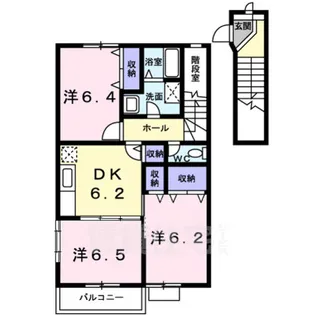 パルテール【2階】の間取り