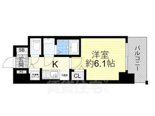 プレサンス新大阪ザシティ【8階】の間取り