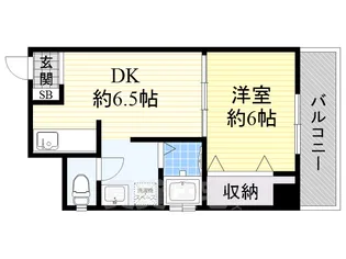 レクシア新大阪【6階】の間取り