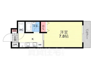 サンフェスタ東福寺 C棟【2階】の間取り