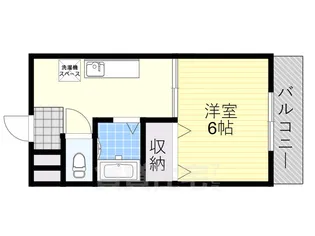 アパートメント柏原【2階】の間取り