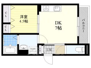 クリエオーレ今市【3階】の間取り