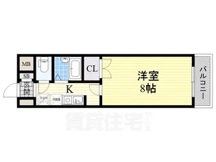 大阪府堺市堺区甲斐町西3丁【マンション】の間取り