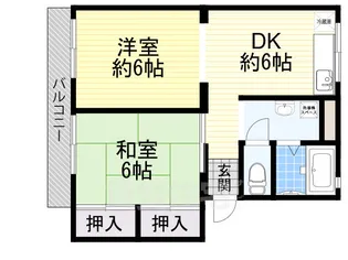 ソファレ南島B【2階】の間取り