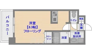 エンクレストウィズ天神東【5階】の間取り