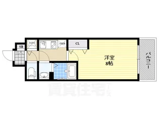 プロヴィスタ京橋ノースゲート【5階】の間取り
