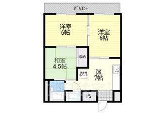 新栄マンション【1階】の間取り