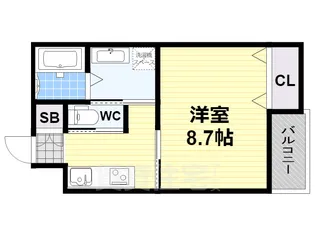 CROUD東桜木【2階】の間取り