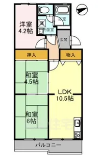ラフェール国分【3階】の間取り
