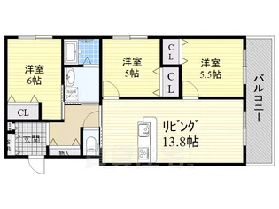 ル・レクチェ【3階】の間取り